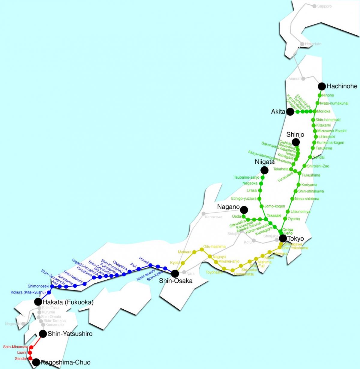 Japan Train Map Japan Map Train Eastern Asia Asia