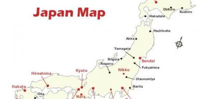 Japan map printable - Printable japan map (Eastern Asia - Asia)