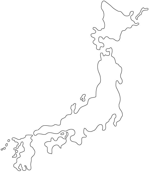 Japan Map Silhouette Map Of Japan Silhouette Eastern Asia Asia   Japan Map Silhouette 