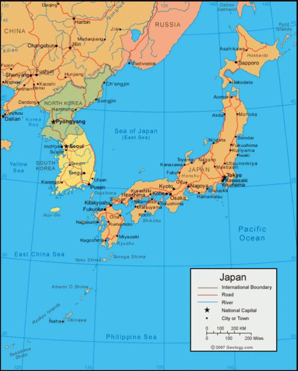 map of ancient japan