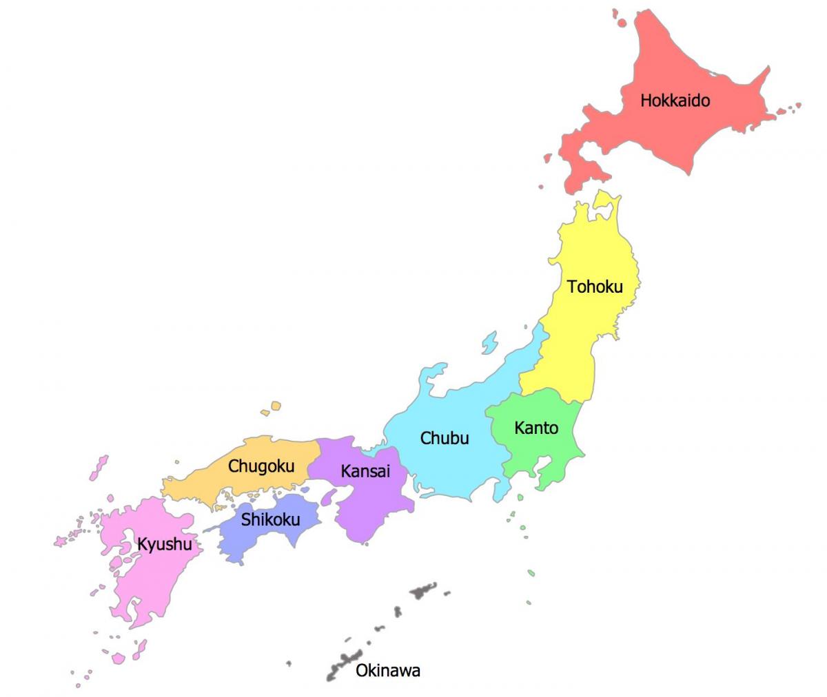 prefecture map japan