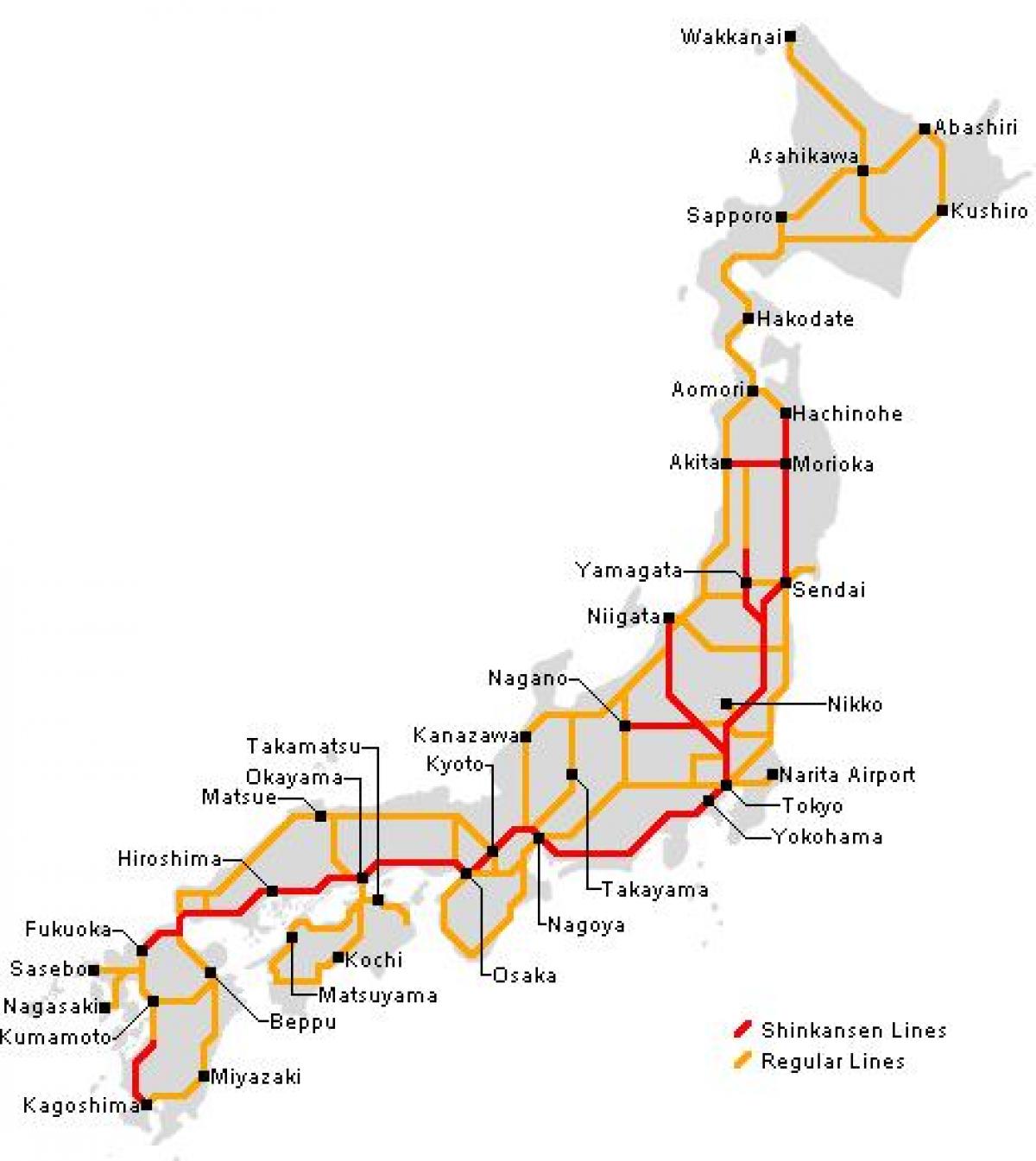 railway japan map