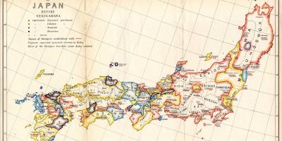 Map of japan feudal