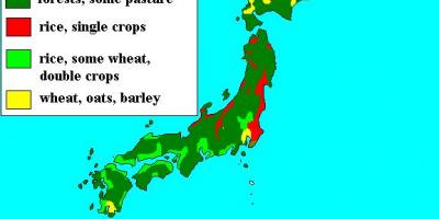 Map of japan forests