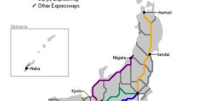 Map of japan highway