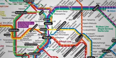 Metro map japan
