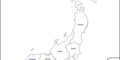 Map outline of japan