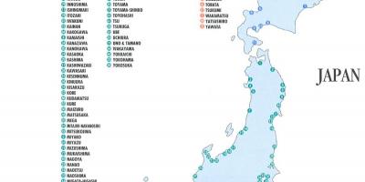 Map of japan ports
