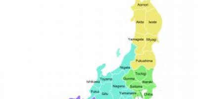 Japan map provinces