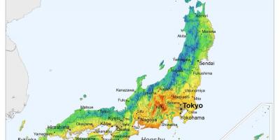 Radiation japan map