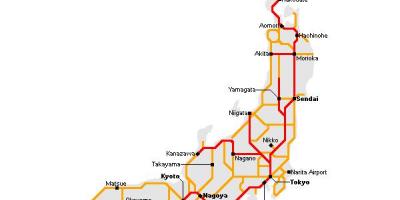Rail map japan