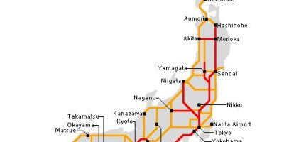 Railway japan map