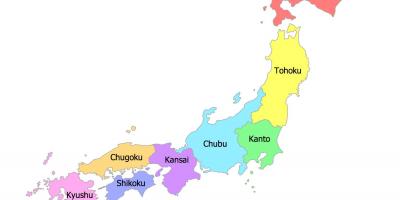 Japan map regions