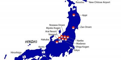 Map of japan ski resorts