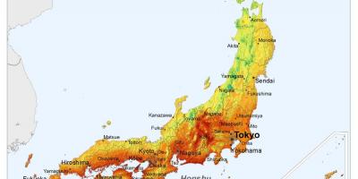Map of japan sunshine
