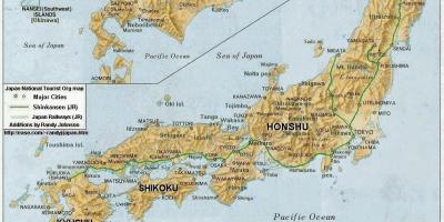 Topographic map japan