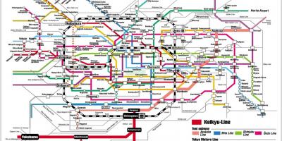 Japan train route map - Japan train system map (Eastern Asia - Asia)