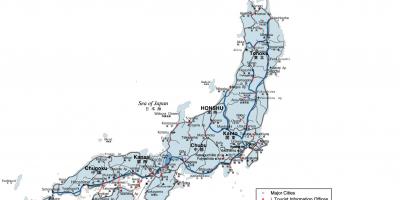 Japan transportation map