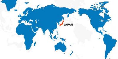 Japan map of world