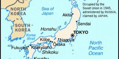 Japan and surrounding countries map