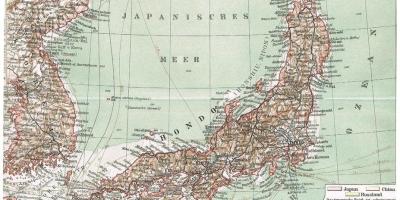 Old map of japan