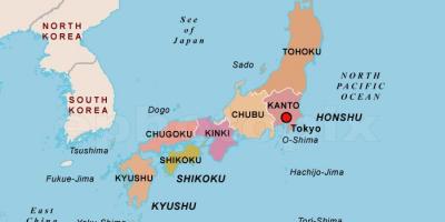 Political map japan
