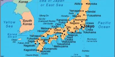 Map of southern japan
